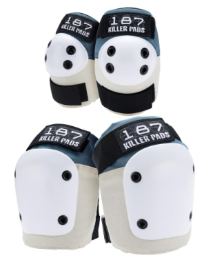 187 killer pads combo pack knee & elbow stone/khaki (s/m)