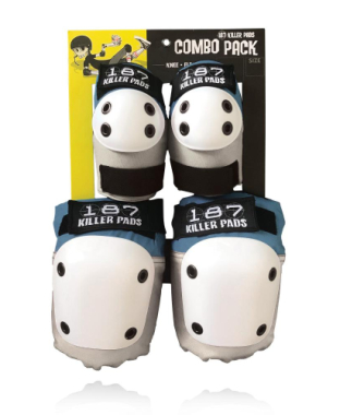 187 killer pads combo pack knee & elbow stone/khaki (s/m)