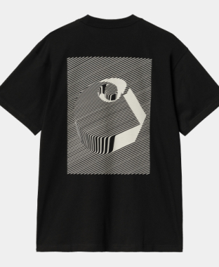 Carhartt wip s/s jalou c shirt (black, grey)